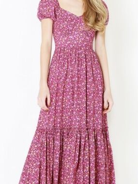 Angie Dress Cherry Wine 🩷